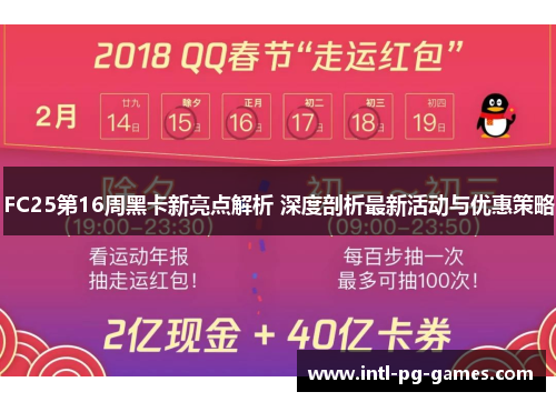 FC25第16周黑卡新亮点解析 深度剖析最新活动与优惠策略